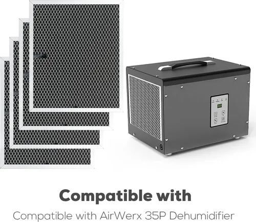 Vista 6 de BASEAIRE MERV-1 4 paquetes para deshumidificador de espacio de arrastre AirWerx 35P