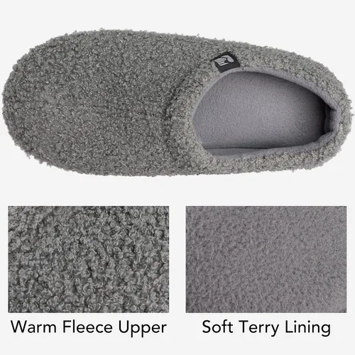 Vista 5 de RockDove - Pantuflas de vellón de estilo cerrado para mujer, ideales para interiores