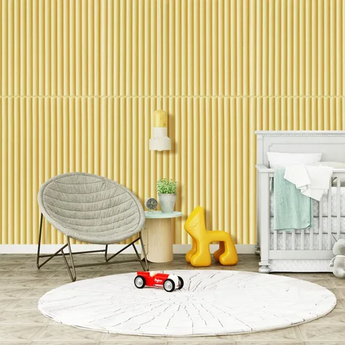 Vista 3 de Paneles de pared 3D autoadhesivos de espuma impermeable de 27.6 x 27.6 pulgadas, papel de contacto para decoración de interiores residenciales y Azul