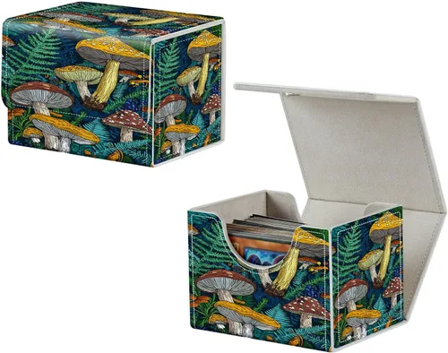 Vista 19 de MTG Commander - Caja de cartas intercambiables, más de 100 tarjetas con funda con funda de piel sintética, caja de almacenamiento de tarjetas