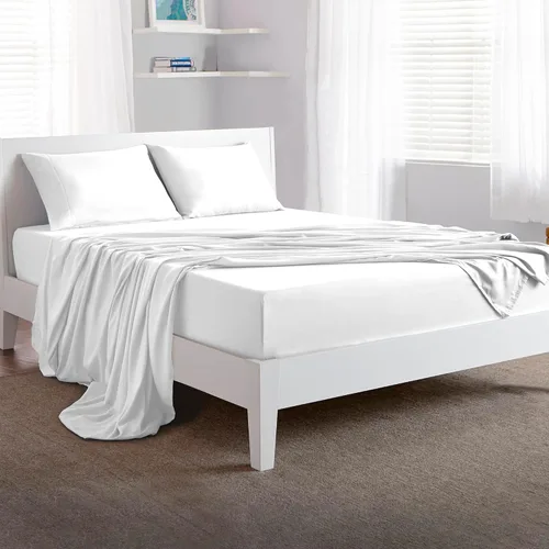 Vista 15 de Bedgear Juego de sábanas básicas, sábanas ligeras y transpirables, incluye sábana bajera, sábana encimera, 1 funda de almohada, cómodo, más fresco