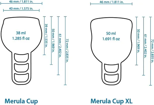 Vista 5 de Merula Copa Medianoche - Copa menstrual talla única de silicona de grado médico