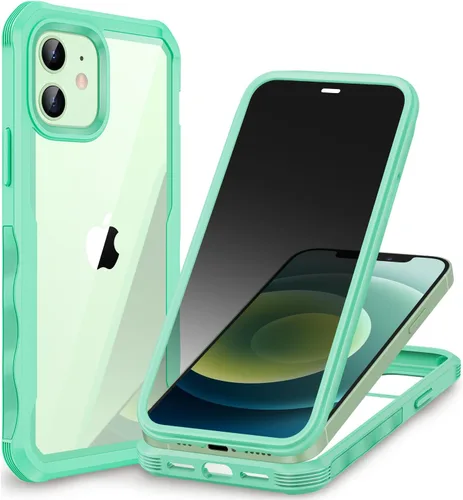 Vista 29 de CENHUFO Funda de privacidad para iPhone 11 Pro, funda de cuerpo completo con protector de pantalla de privacidad de vidrio templado 9H integrado