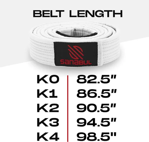 Vista 7 de Sanabul Cintos para Jiu Jitsu BJJ brasilero Profesional.