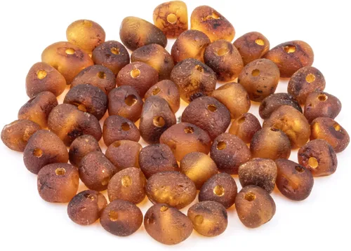 Vista 25 de Cuentas de ámbar estilo barroco, pulido y crudo, piedra báltica 100% natural, 0.197-0.236 in, suelta con agujeros perforados, varios colores - Amber