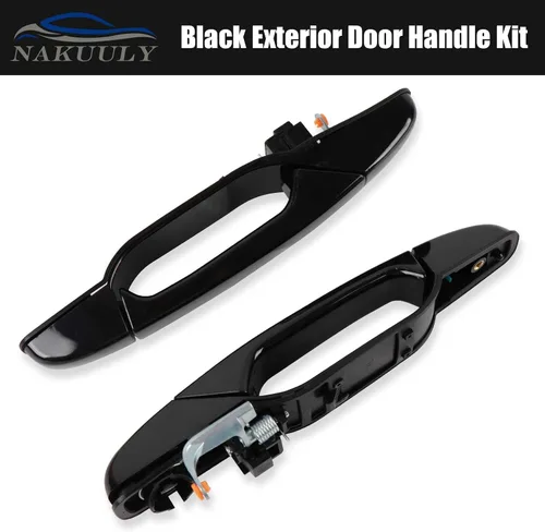 Vista 7 de Manija de Puerta Exterior Negra 4 Piezas Delantera Trasera Conductor y Pasajero Compatible con Cadillac Escalade 2007-2014 Chevy Avalanche Silverado