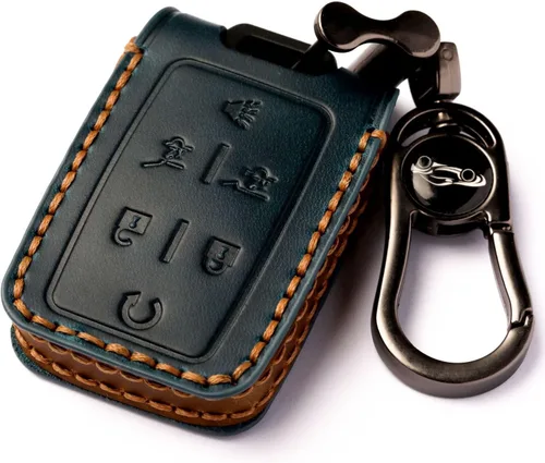 Vista 8 de Funda para llavero de coche, carcasa protectora de llaves suave con protección completa Compatible con Chevrolet Silverado Colorado GMC Canyon