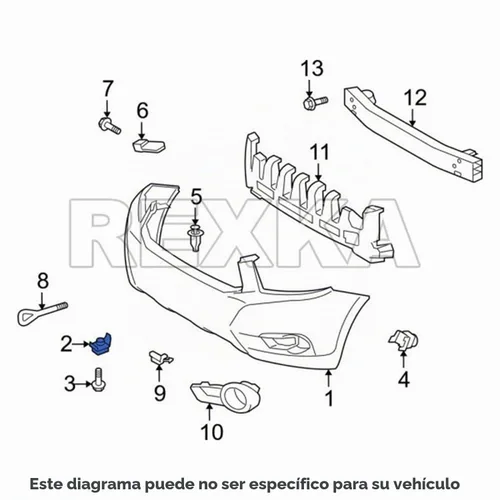 Vista 4 de Rexka 10 juegos de parachoques cubierta Fender Liner Tornillo Nylon U Nut Kit para Toyota Lexus 90159-60488 90467-05114