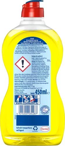 Vista 2 de Pril Power Gel Limón (0,45 L)