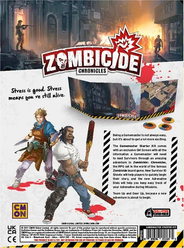 Vista 2 de Zombicide Chronicles The Roleplaying Game GameMaster Starter Kit - Herramientas esenciales para crear emocionantes aventuras de zombies. Juego