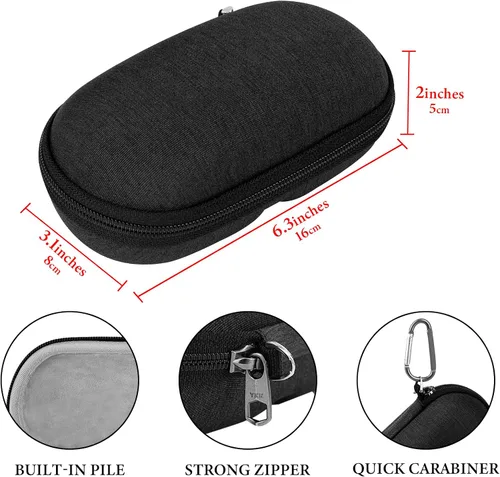 Vista 2 de Geekria Shield Smart Glasses Case Compatible with Razer Anzu, Meta Ray-Ban Wayfarer Smart Glasses, Hard Shell Protective AR Glasses, Replacement