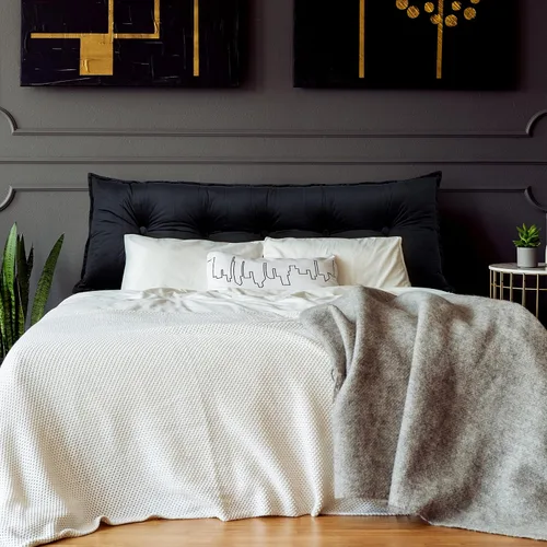 Vista 2 de WOWMAX Almohada rectangular para cabecero, almohada para respaldo de cama, almohada para sentarse en la cama, almohada de apoyo para la espalda