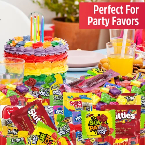 Vista 5 de Dulces a Granel Envueltos Individualmente - Parade Kid's Dream, 5 libras de Bolsa de Mezcla Variada para Fiestas Envueltas Individualmente, Dulces