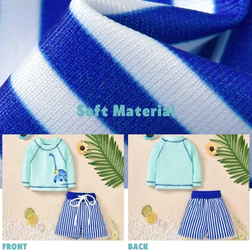 Vista 3 de Aalizzwell Infant Baby Boy Long Sleeve Bathing Suit