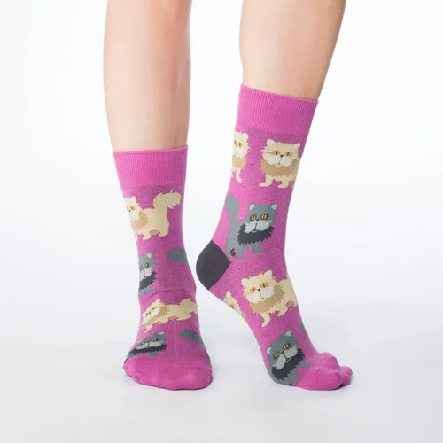Vista 2 de Good Luck Sock Women's Cat Socks, Adult