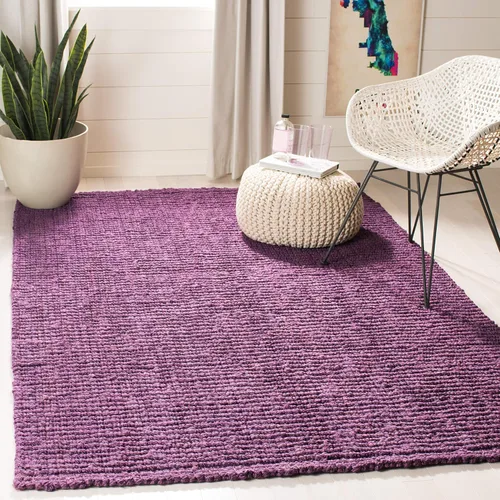 Vista 54 de SAFAVIEH Alfombra 2x3 - Colección de fibra natural - Marrón, yute hecho a mano, estilo granja, textura gruesa de pelo grueso (NF447D)