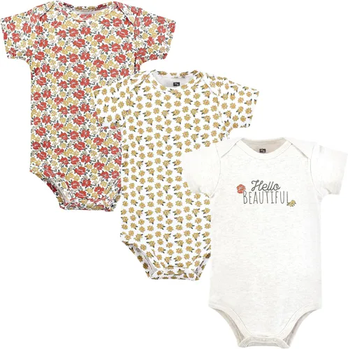 Vista 157 de Hudson Baby baby-girls Cotton Bodysuits 3-pack