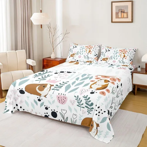 Vista 19 de Erosebridal Juego de sábanas de animales de la selva para niñas y niños, juego de sábanas de safari salvaje con diseño de elefante, oso, tigre