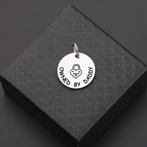 Vista 6 de MAOFAED Regalo para parejas, regalo para esclava propiedad de papá DDLG, regalo BDSM, regalo para el día de San Valentín, regalo para ella, Metal