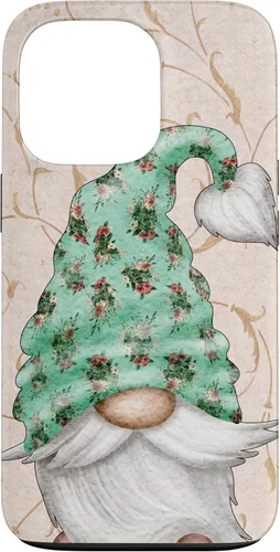 Vista 10 de Floral Shabby Chic Design with Cute Gnomie for Summer Gnome Case for iPhone 17