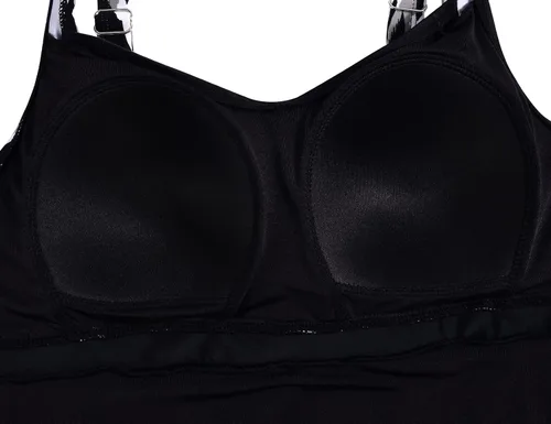 Vista 6 de Septangle Traje de baño vintage de una pieza que adelgaza el control de abdomen y moldea traje de baño