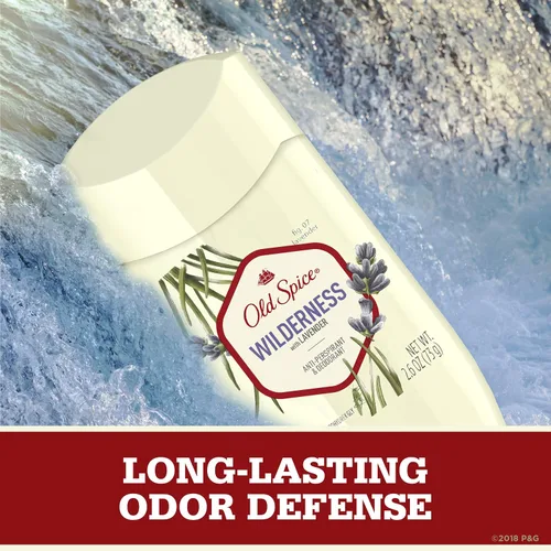 Vista 6 de Old Spice Desodorante antitranspirante para hombres, desierto con lavanda, inspirado en la naturaleza, sólido invisible 2.6 onzas (paquete de 12)