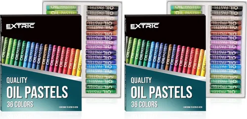 Vista 10 de EXTRIC Soft Pastels 25 Colors, Kids and Artists Oil Crayons