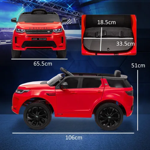 Vista 6 de Kids Ride-On Car, Licensed Land Rover Discovery Sport, 12V Remote Control