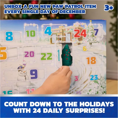 Vista 10 de PAW Patrol Calendario de Adviento Holiday Rescue 2025, mini figuras