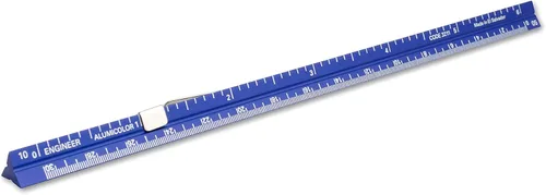 Vista 51 de Alumicolor Regla Métrica de Bolsillo para Arquitecto de Aluminio, 15CM, Negro