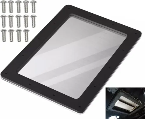 Vista 2 de Panel de acceso para puerta de trampa de bomba de combustible compatible con Camaro y Firebird 1982-1997 (incluye 14 tornillos)