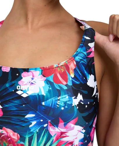 Vista 3 de Arena Traje de baño Feel Flower Control Pro Back para mujer