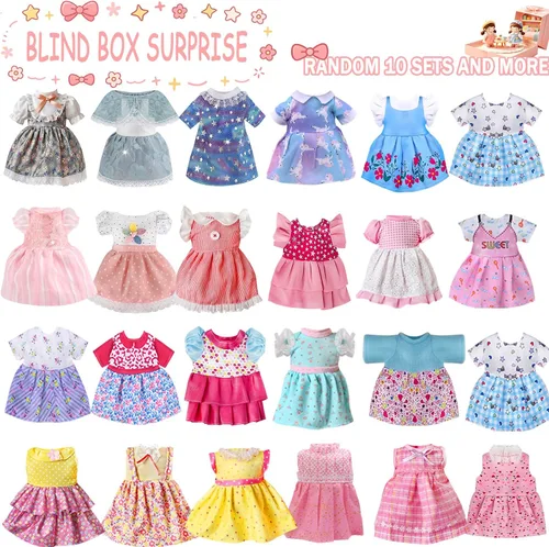 Vista 2 de Alive - Ropa y accesorios para muñecas de bebé, 12 juegos de ropa de muñeca para muñecas de 12, 13, 14, 15, 16 pulgadas, ropa de muñeca de bebé
