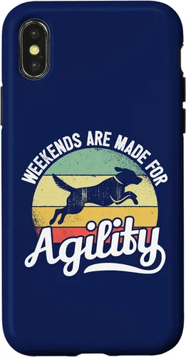 Vista 4 de iPhone 15 Dog Agility Handler - Weekends Are Made For Dog Agility Case