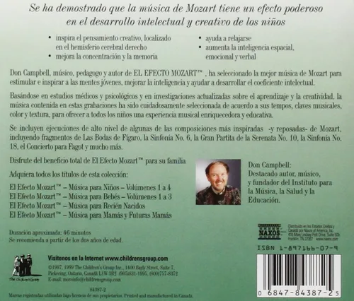 Vista 2 de Efecto Mozart Musica Para Ninos 2 Various