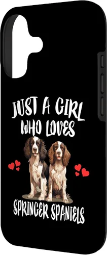 Vista 2 de Just a Girl Who Loves Springer Spaniels Dog Case for iPhone 17