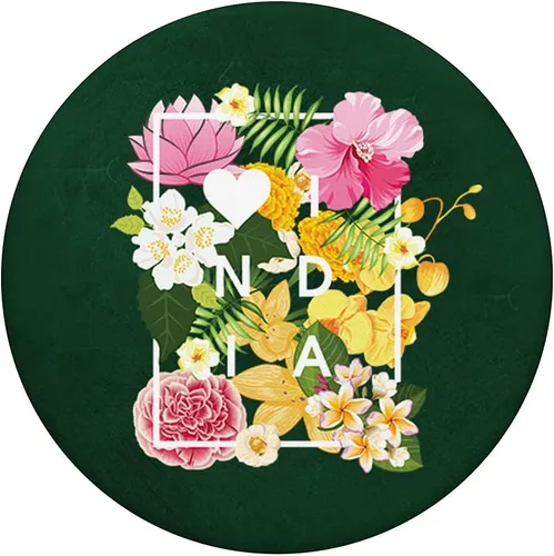 Vista 3 de Flowers of India Word Art - Indian Love and Pride PopSockets Swappable PopGrip