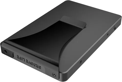 Vista 7 de Groove Life Cartera Magnética con Deslizamiento del Pulgar Groove - Portador de Tarjetas de Crédito de Aluminio Minimalista de Perfil Bajo
