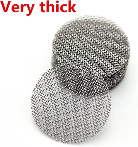 Vista 2 de 200 pantallas de tubo de 3/8, filtros de pantalla de tubo de acero inoxidable pantallas de metal de 0.375 pulgadas con caja de almacenamiento negra