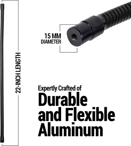 Vista 3 de VidPro FA-22 - Kit de brazo flexible de 22 pulgadas, capacidad de 3 libras