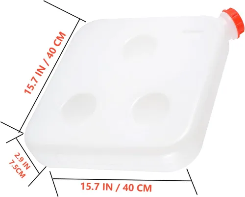 Vista 2 de Tanque de combustible de plástico Calentador diesel Tanque de combustible Caja de aceite Contenedor de tanque de agua (10L-2.64Gallon)