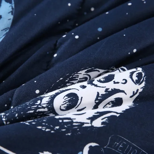 Vista 8 de Mengersi Juego de edredón de galaxia para cama Queen – 7 piezas de cama reversible con espacio de estrellas en una bolsa, juego de ropa de cama