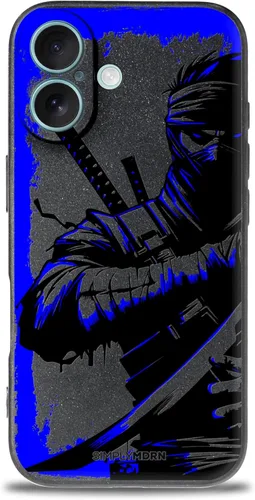 Vista 28 de SIMPLYMDRN Funda delgada para iPhone 12 Pro Max, diseño de guerrero, funda genial para hombres, funda de soldado de combate, delgada y flexible