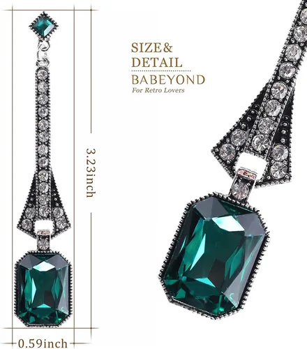 Vista 8 de Conjunto de accesorios Gatsby de los años 20 para mujer conjunto de fiesta de los años 20
