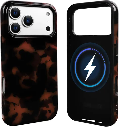 Vista 59 de NITITOP Funda magnética compatible con iPhone 11, compatible con MagSafe lindo diseño estético de leopardo ámbar tortuga para mujeres, hombres