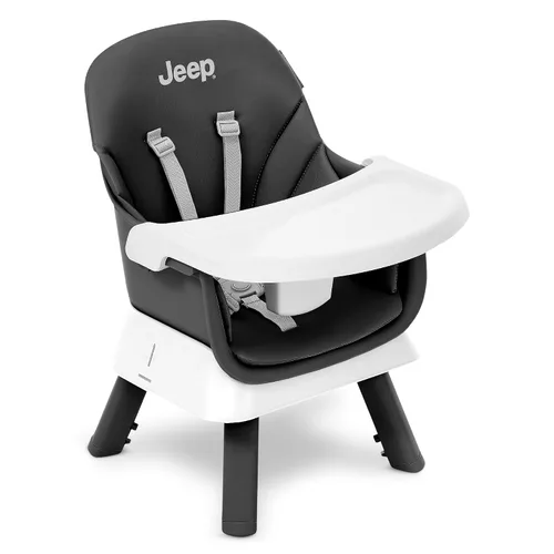 Vista 5 de Jeep Milestone 6-in-1 Convertible High Chair by Delta Children, Black