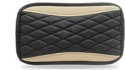 Vista 8 de Moly Magnolia Cojín Acolchado para Consola Central de Automóvil, Cubierta Protectora Universal de Cuero Impermeable para Caja de Asiento