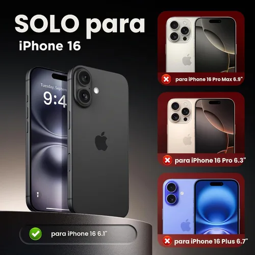 Vista 4 de GolbinBox - Funda magnética para iPhone 16 con botón de control de cámara, compatible con MagSafe, protección de cámara, protector de privacidad