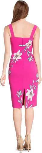 Vista 3 de Dress the Population Vestido midi ajustado Nicole para mujer