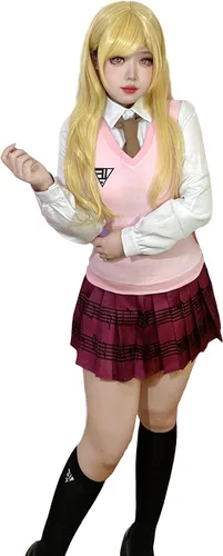 Vista 2 de DAZCOS Disfraz de cosplay Kaede para mujer, talla de EE. UU., uniforme con calcetines para Halloween